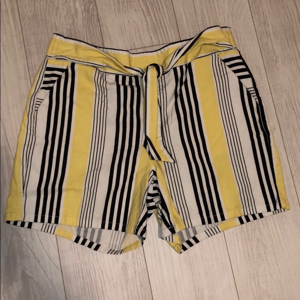 Pastel yellow shorts
